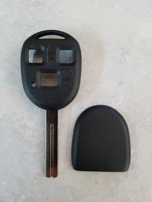 Lexus 1998-2009 Rugged 3 Button Remote Key Shell SHORT Blade