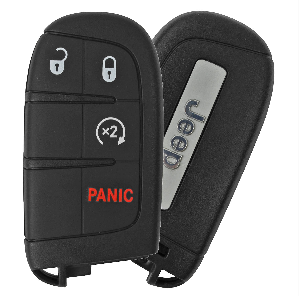 Jeep 2015-2017 Renegade, Compass 4 Btn - "Tombstone"  Smart Proximity Remote w/ High Security Insert (Original) - FCC ID: M3N-40821302 - ZIPPY LOCKSHOP