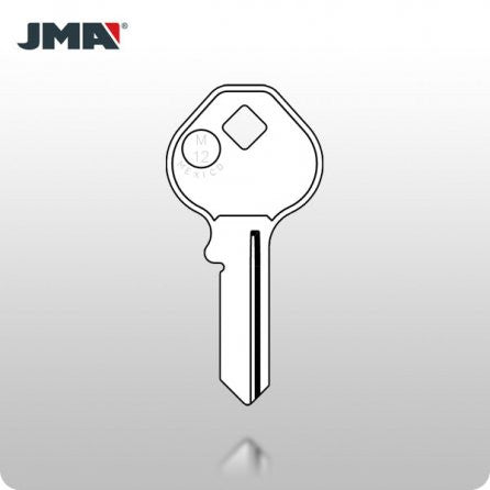 M12 / 1092D Master 5-Pin Padlock Key - Brass (JMA MAS-3DE) - ZIPPY LOCKSHOP